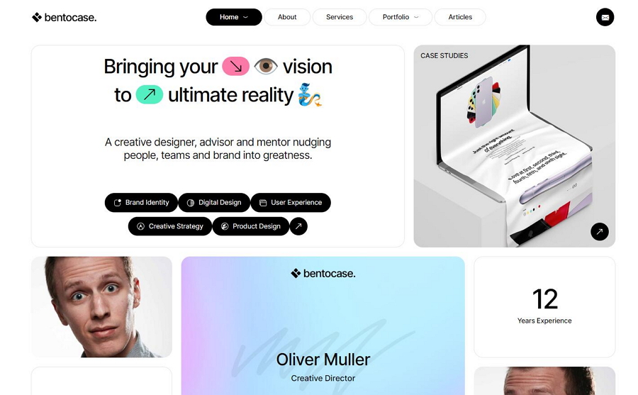 Bentocase Portfolio Template