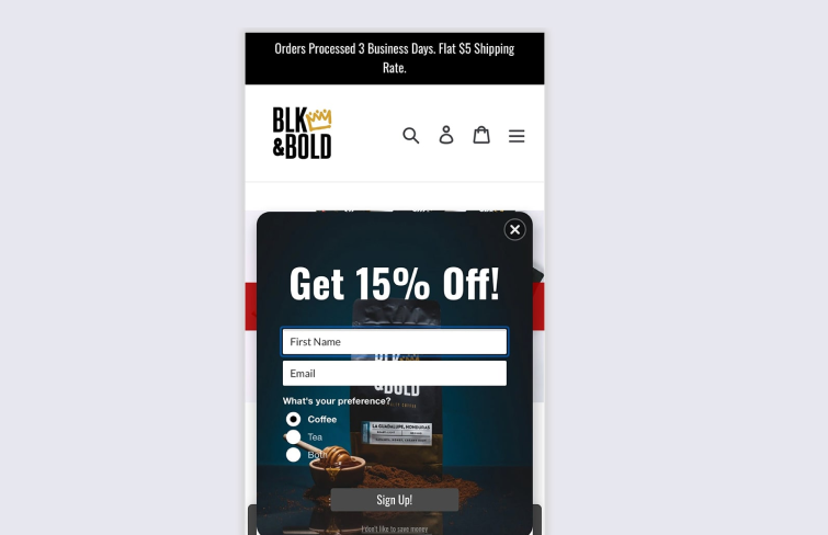 Blk & Bold' App